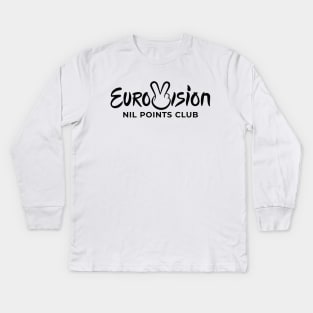 Eurovision Song Contest - Nil Points Club Kids Long Sleeve T-Shirt